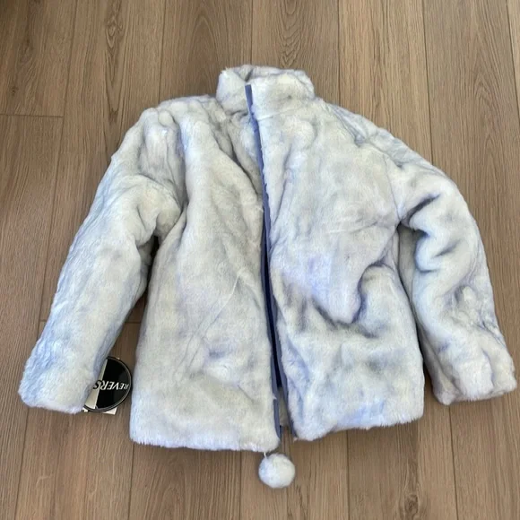 AMY Byer Reversible coat, size XL, periwinkle NWT